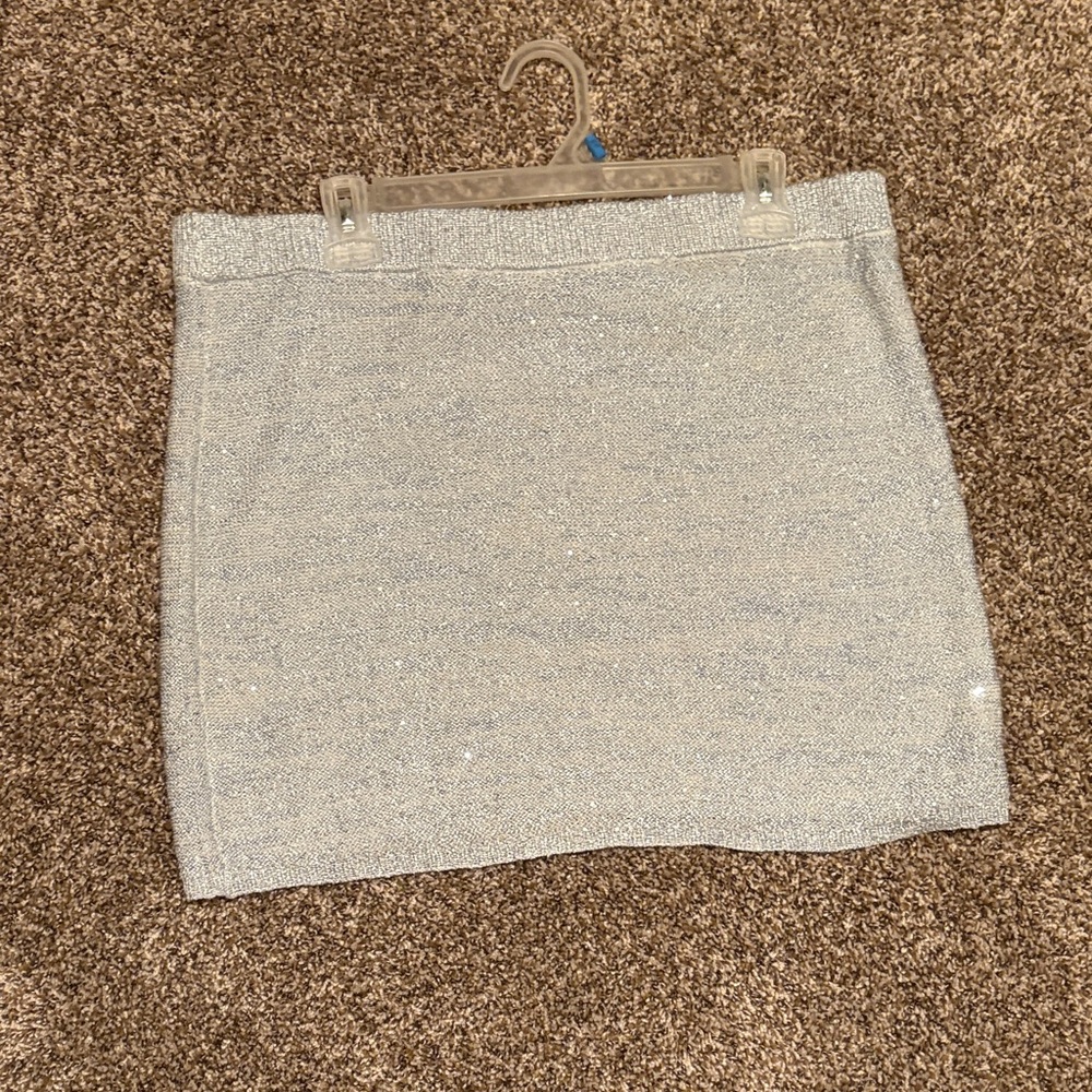 Elegant Baby Blue Shinmer Women's Skirt
